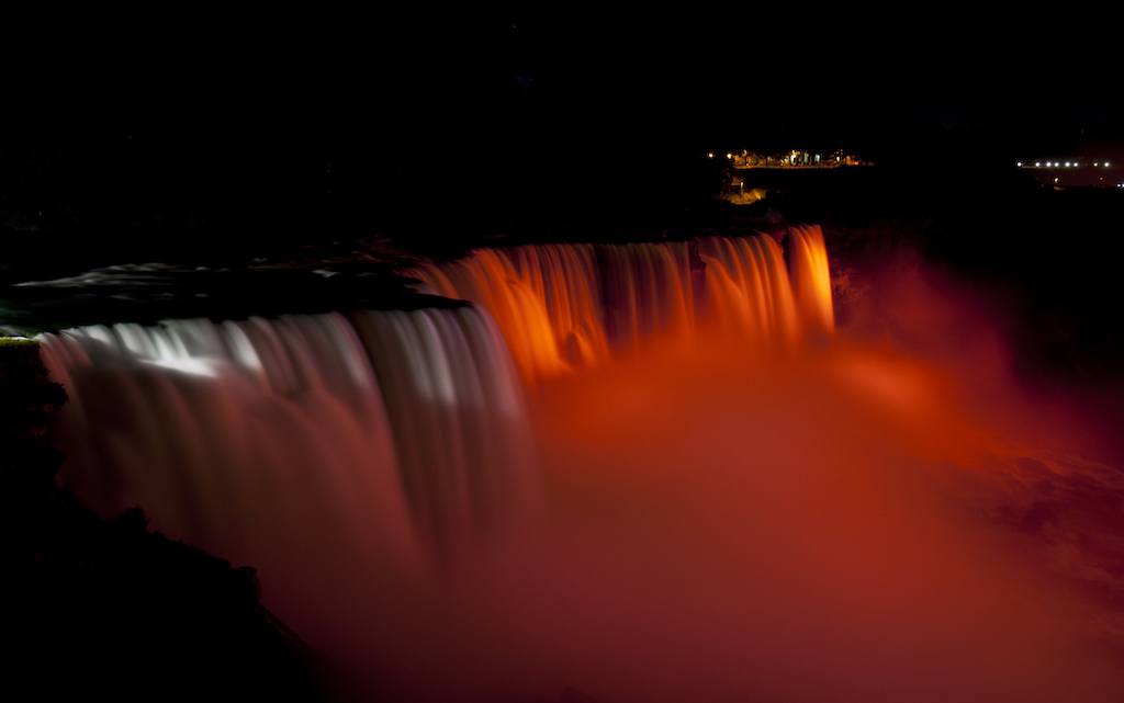 Niagara Falls USA at night by Mike Shubic of MikesRoadTrip