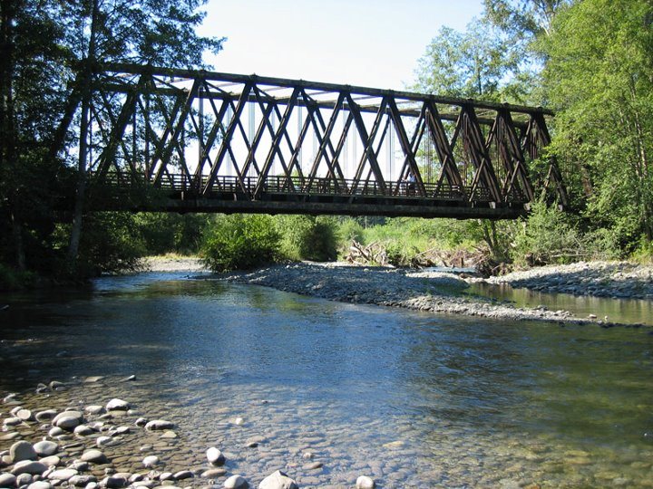 Railroad Bridge park in the Olympic Peninsula Road Trip - Photo by MikesRoadTrip.com