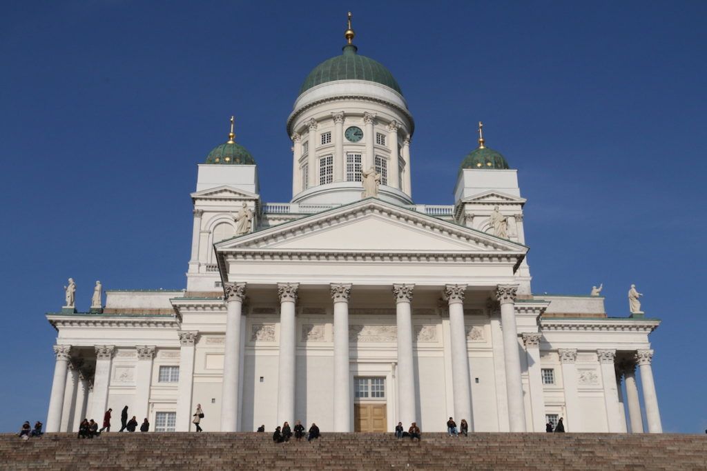 Helsinki-Cathedral in Finland by MikesRoadTrip.com