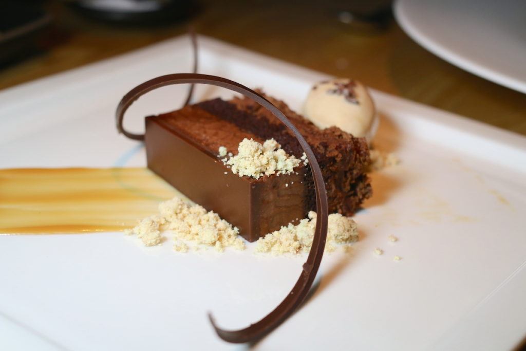 Chocolate Stout Torte- dark chocolate mousse by Mike at MikesRoadTrip.com