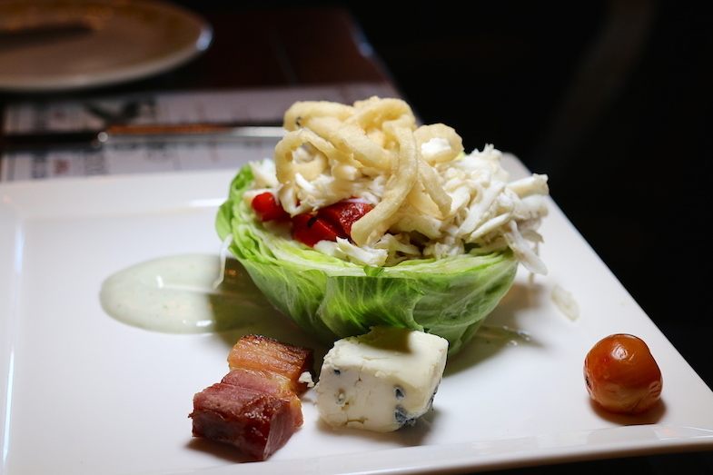 Iceberg wedge salad with avocado and lump crab at Talavera Four Seasons Scottsdale