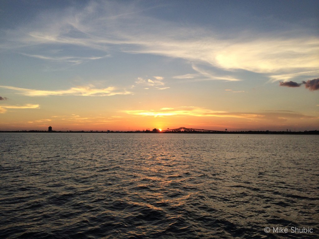 Sunset over Lake Charles