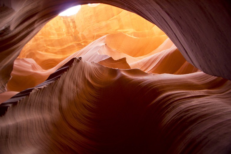 Antelope Canyon Moon image by MikesRoadTrip.com