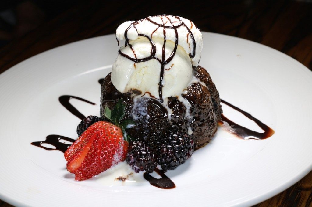 Chocolate Molten Cake at Stables Restaurant