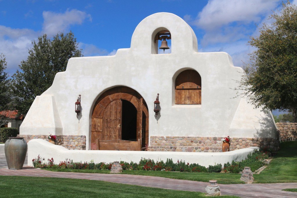 Mission looking facade at Tubac Golf Resort