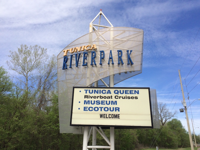 Tunica Riverpark Museum Sign