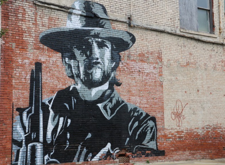  Clint Eastwood mural in Clarksdale, MS