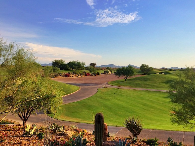 Toro Latin Restaurant view of TPC 18th hole