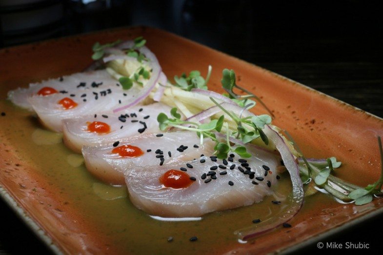 Hamachi Tiradito Sushi at Toro Latin Restaurant Scottsdale