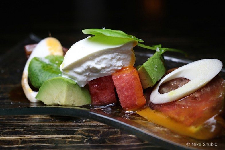 Watermelon tomato salad