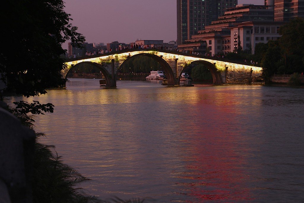 Gongchen Bridge at night by MikesRoadTrip.com