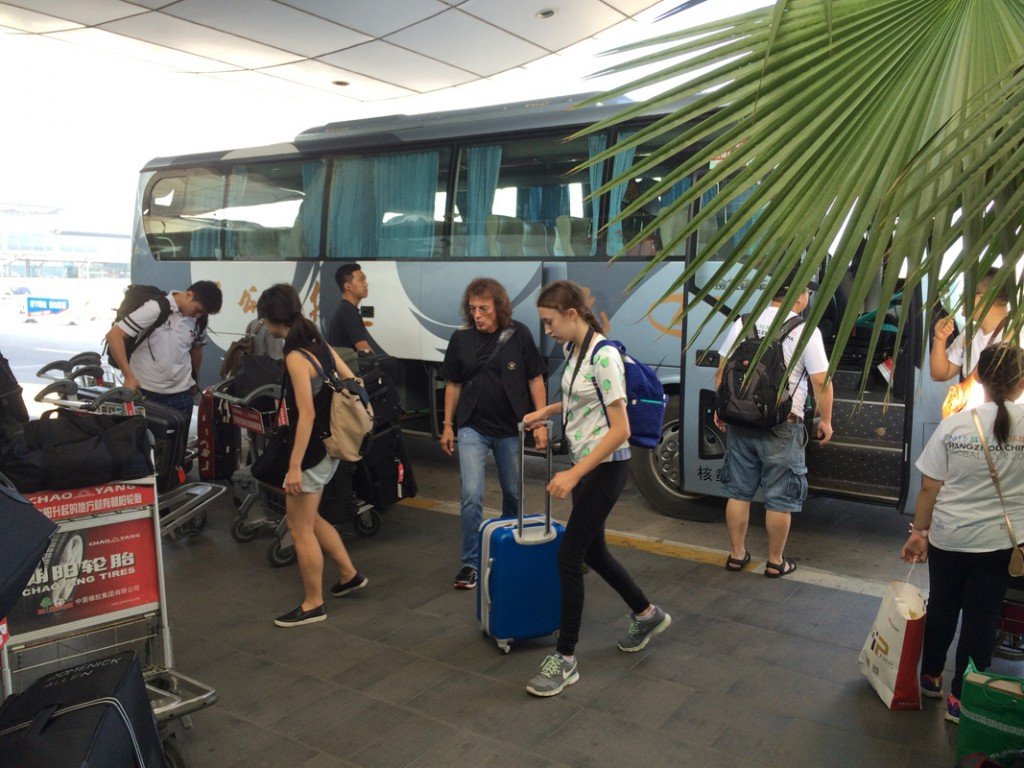 Global Tour group at airport