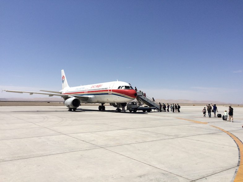 Dunhuang airport in Gobi Desert