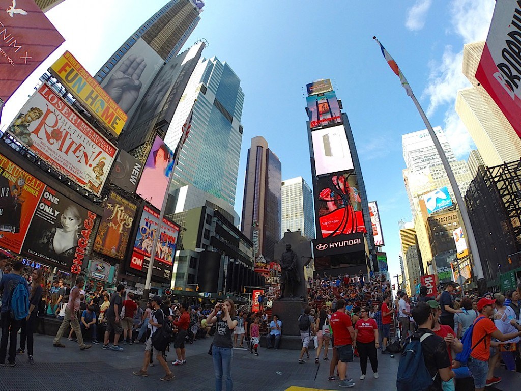 Middle of Times Square by MikesRoadTrip.com