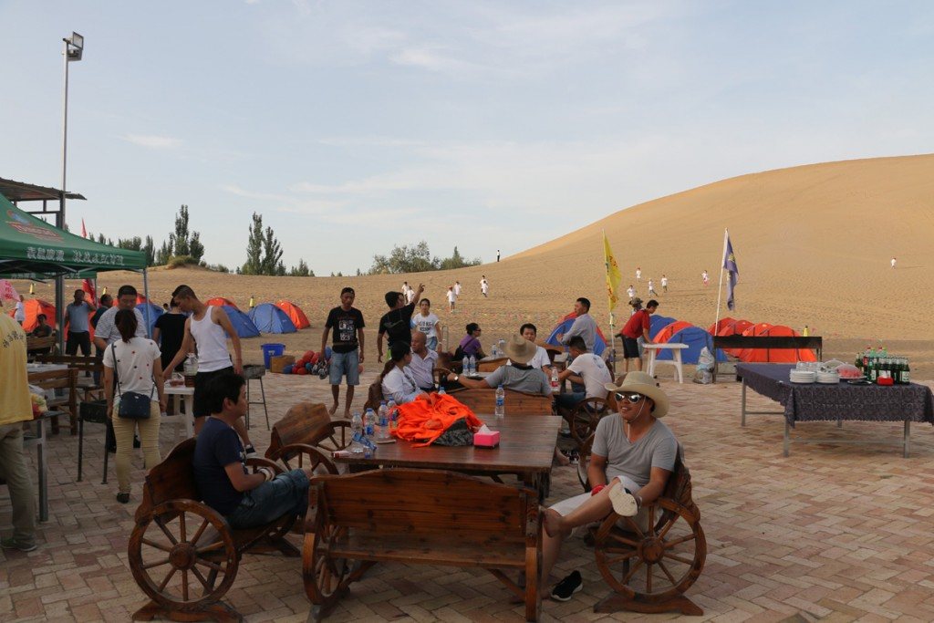 Camp area in Gobi Desert