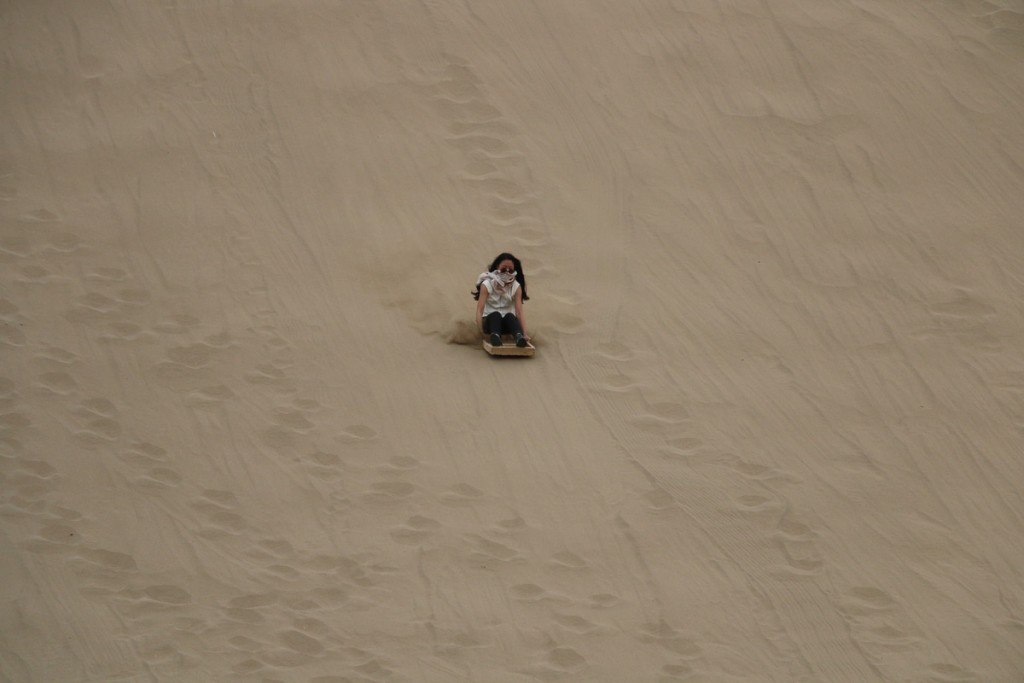 Sand Boarding in the Gobi