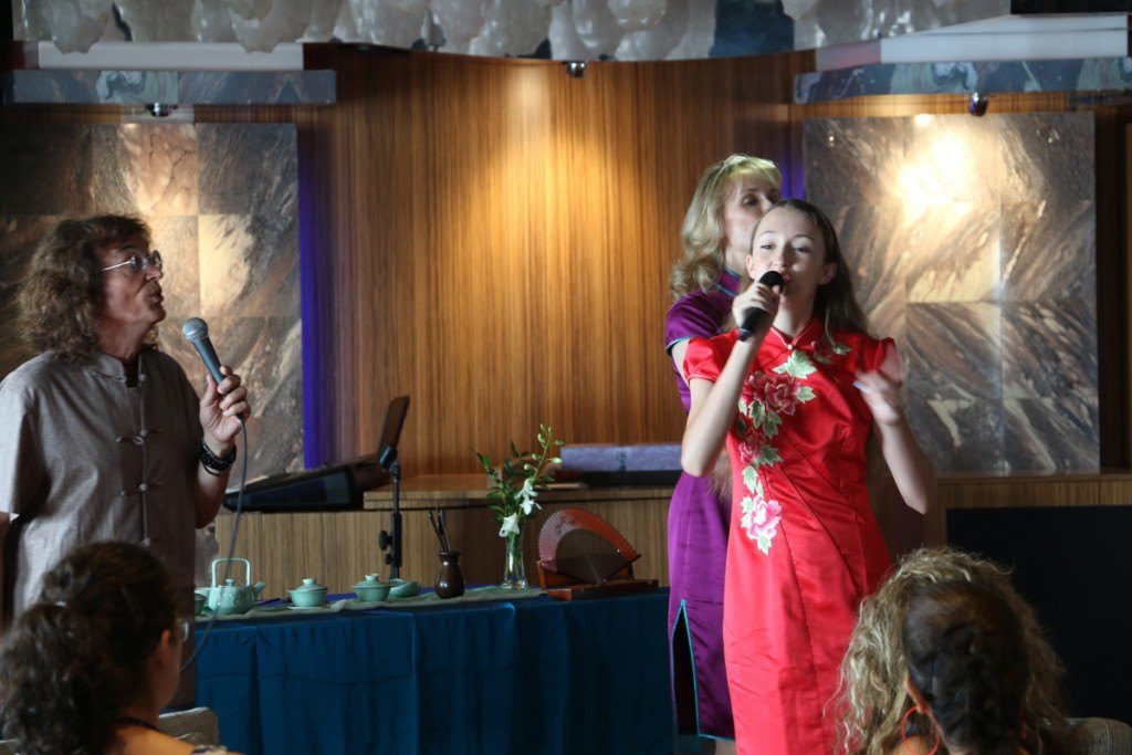 Capaldi Family perform Happy Hangzhou song on Costa Cruise