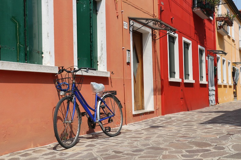 Bike in Burano by MikesRoadTrip.com