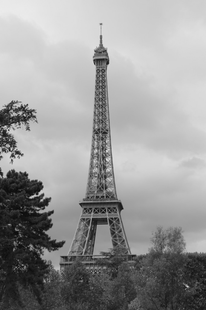 Eiffel Tower B&W by MikesRoadTrip.com