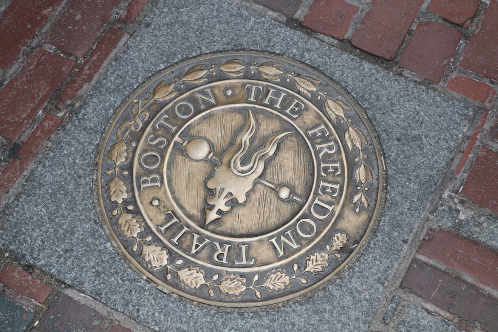 Freedom trail marker by MikesRoadTrip.com