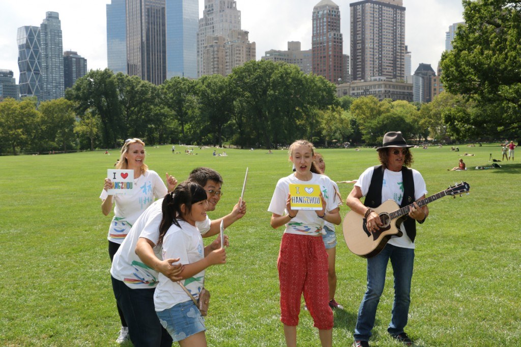 Singing in Sheep Medow Central park