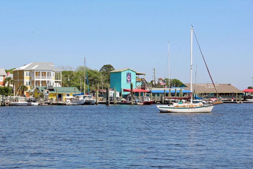 southport-yacht-basin-from-water-looking-at-Fishy-Fishy-2