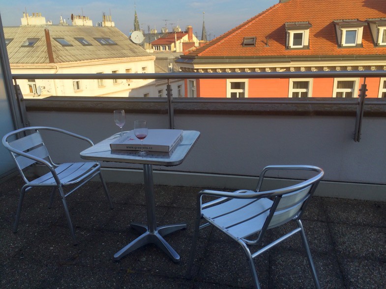 Room Balcony at Novotel Hotel in Prague