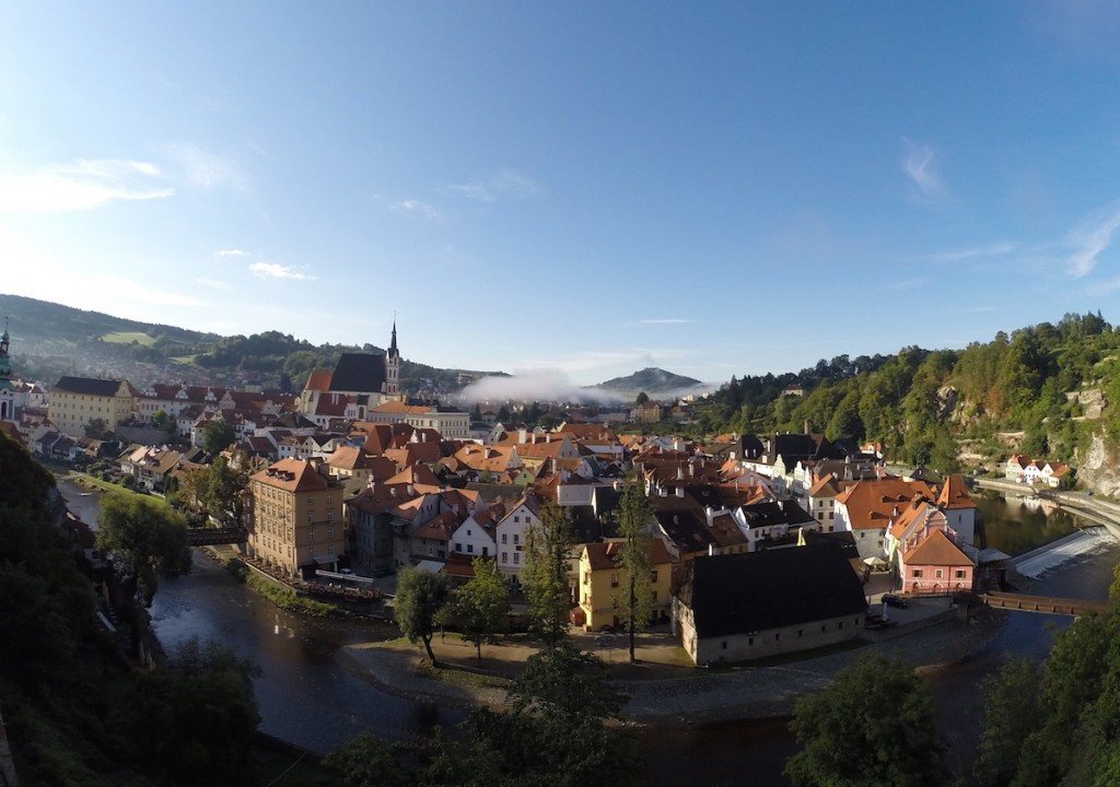 Cesky Krumlov view from Castle by MikesRoadTrip.com