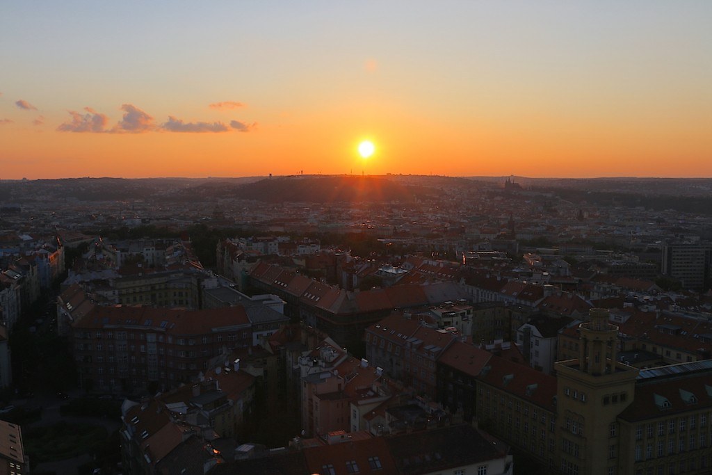 City of Prague at sunset by MikesRoadTrip.com