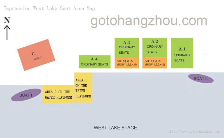 Seating at Impression West Lake show