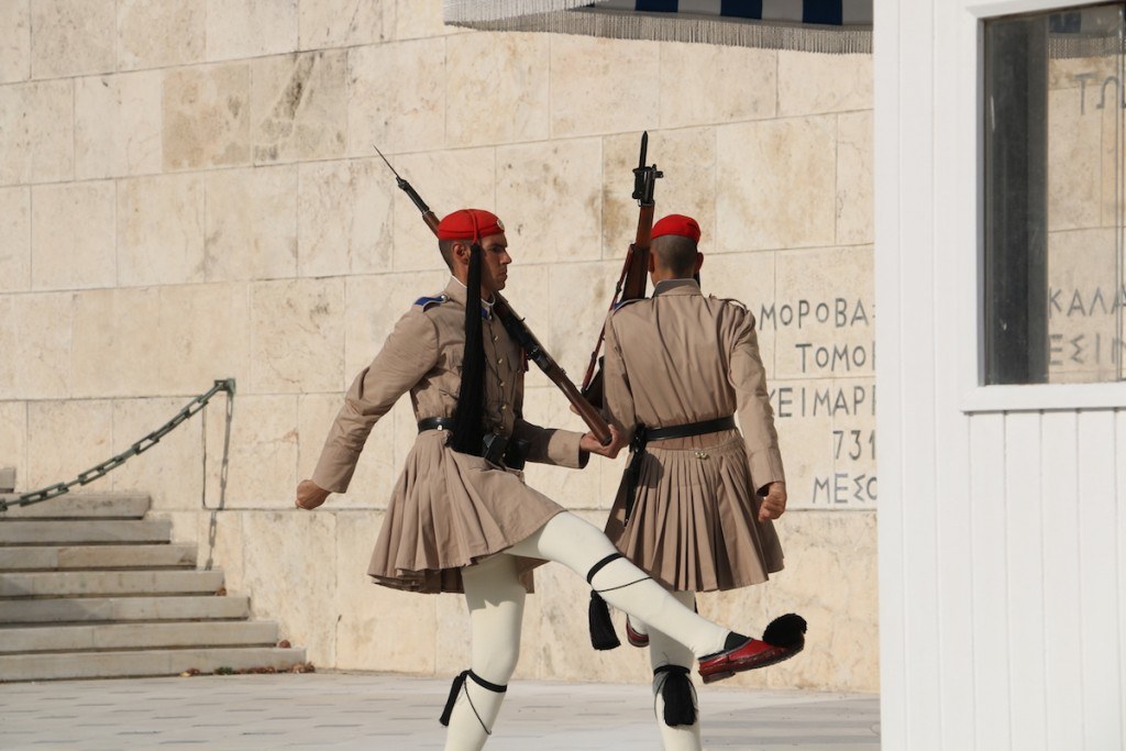 Greek Changing of the Guards in Athens by MikesRoadTrip.com