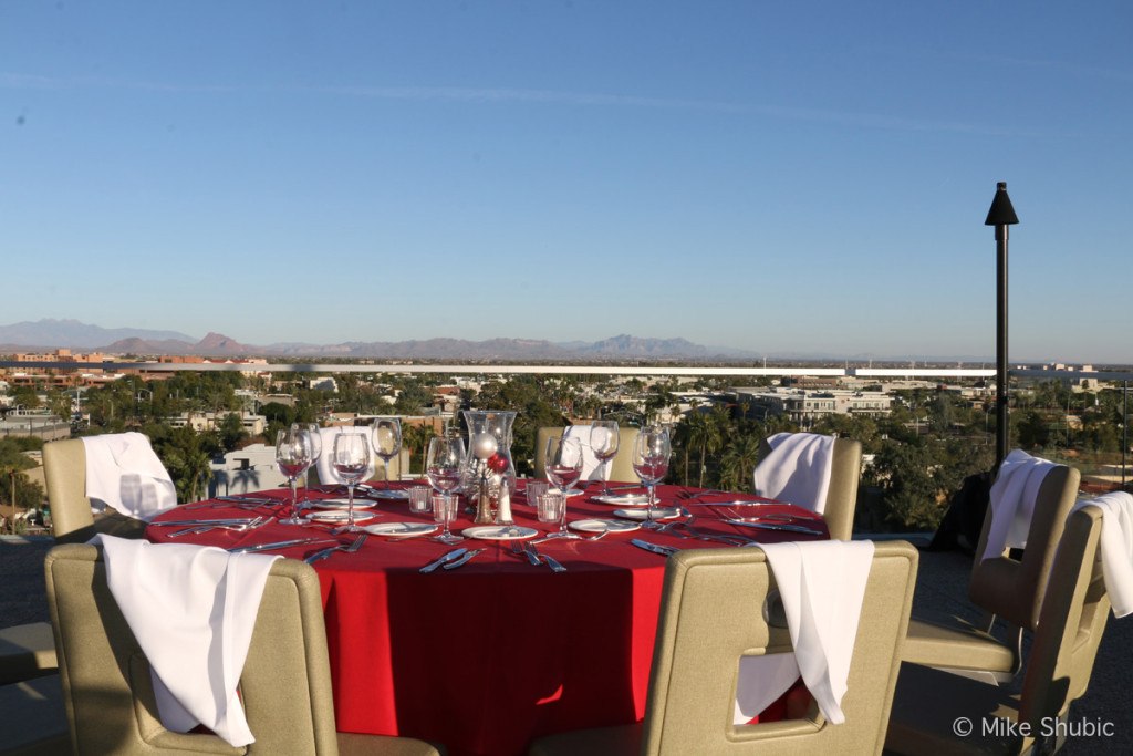 Rooftop terrace view from Hotel Valley Ho