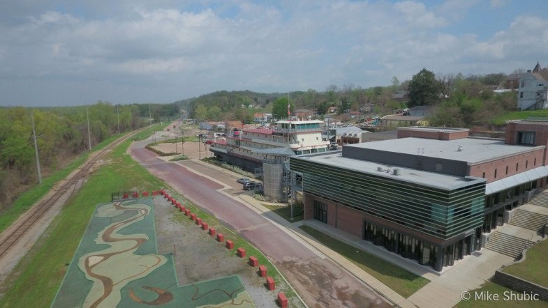  Lower Mississippi River Museum aerial by MikesRoadTrip.com