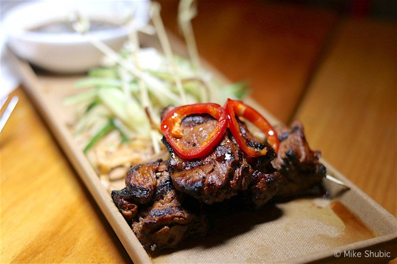 grilled tenderloin satay at The Market Restaurant by MikesRoadTrip.com