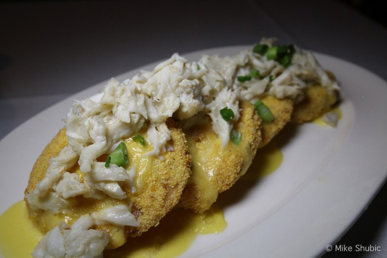 Fried green tomatoes at Bourbon