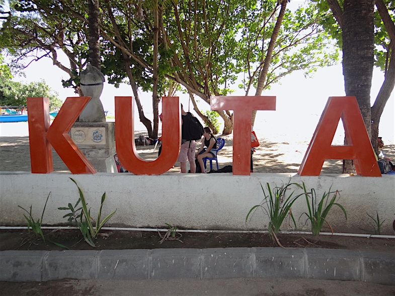 Kuta sign in Kuta Bali