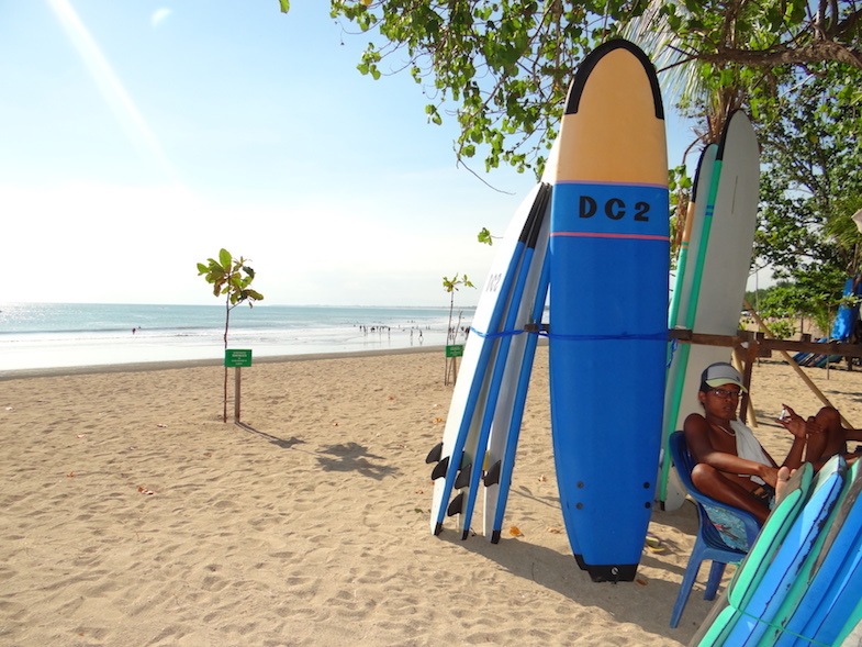 Surfing in Kuta