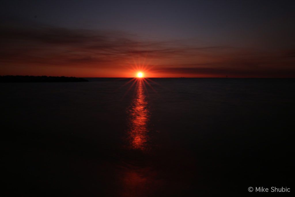 Fairhope Gulf Coast Alabama sunset by MikesRoadTrip.com