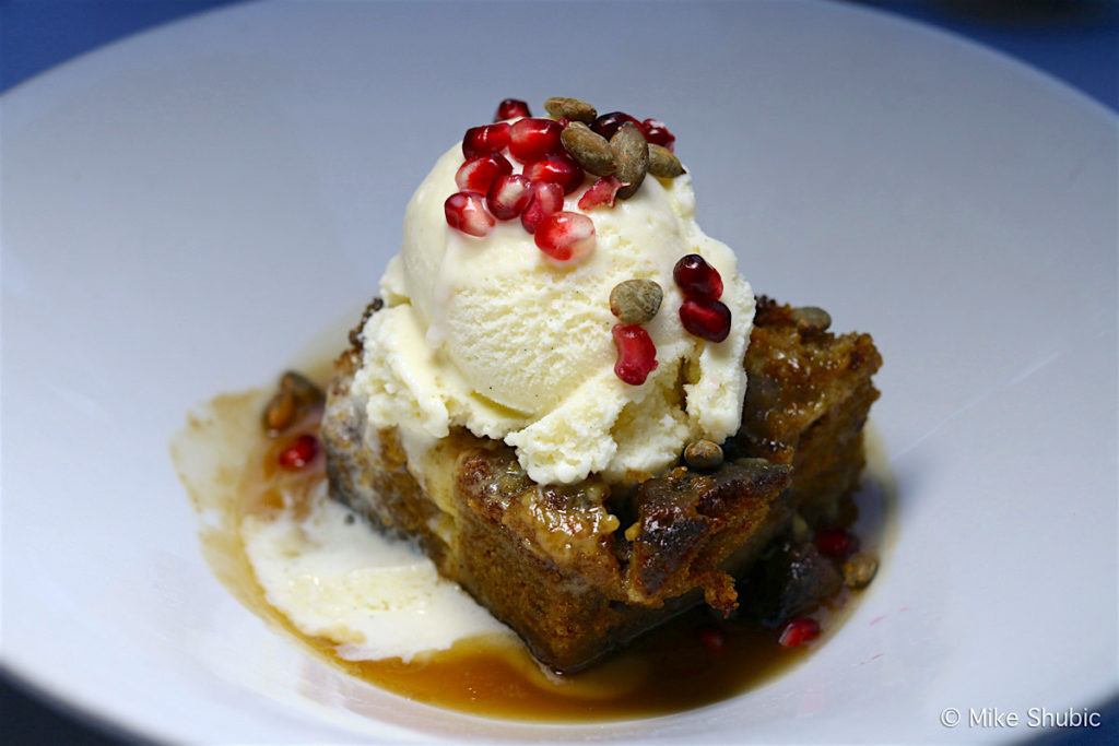 Pumpkin Bread Pudding at The Mission Restaurant by MikesRoadTrip.com