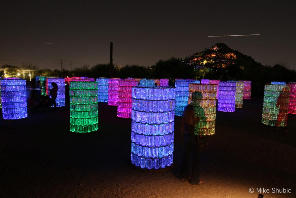 Water Towers Bruce Munro exhibit at Desert Botanical Garden by MikesRoadTrip.com