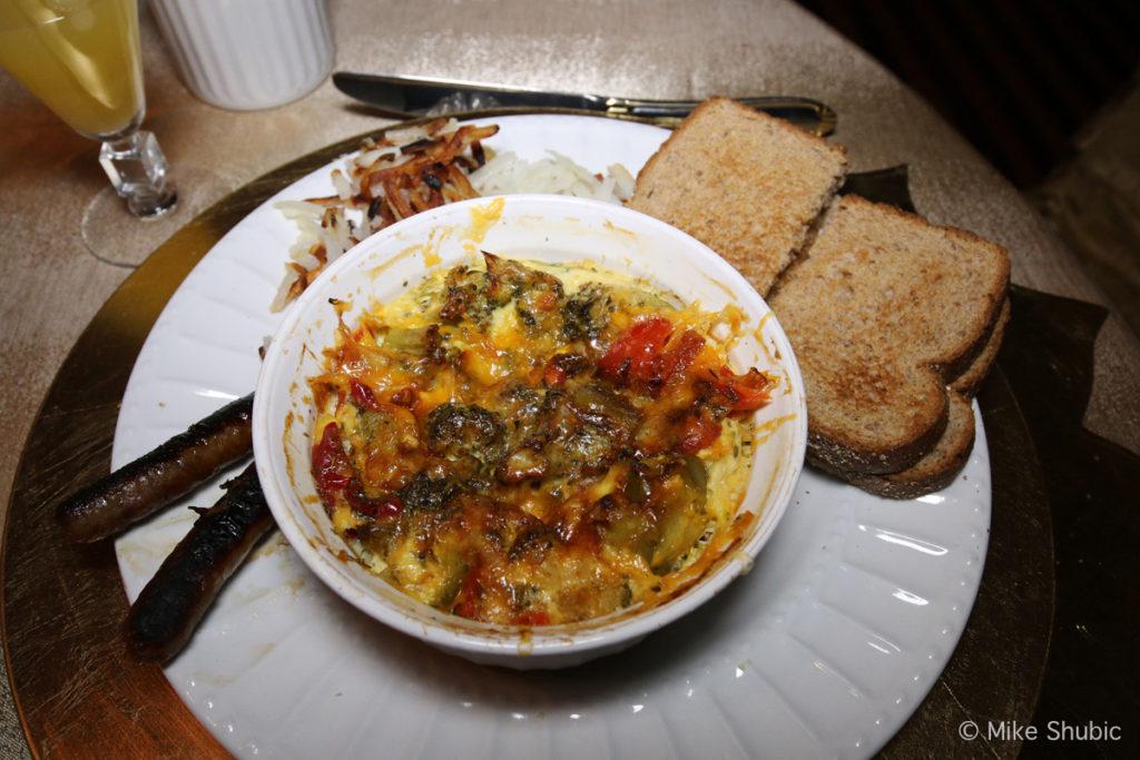 breakfast at Guardian Angle B&B in Janesville