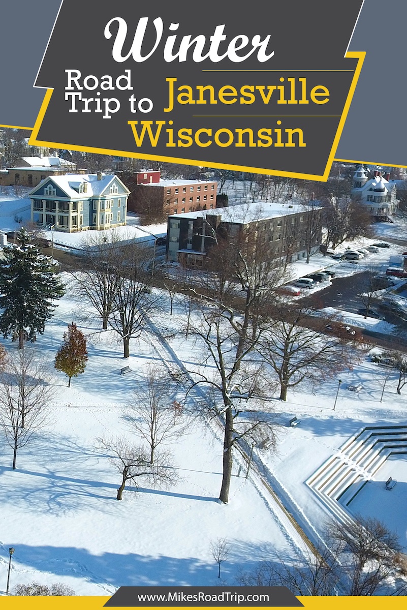 A winter road trip to Janesville Wisconsin Pin by MikesRoadTrip.com 