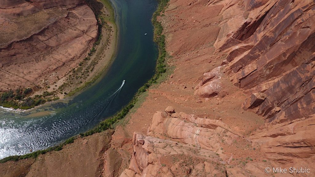 Horseshoe Bend looking straight down by Mike Shubic of MikesRoadTrip.com