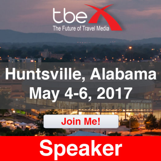 TBEX Huntsville speaker badge