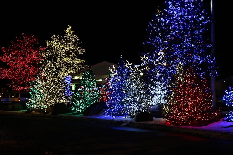 Holiday Light Display at Little America in Flagstaff by MikesRoadTrip.com