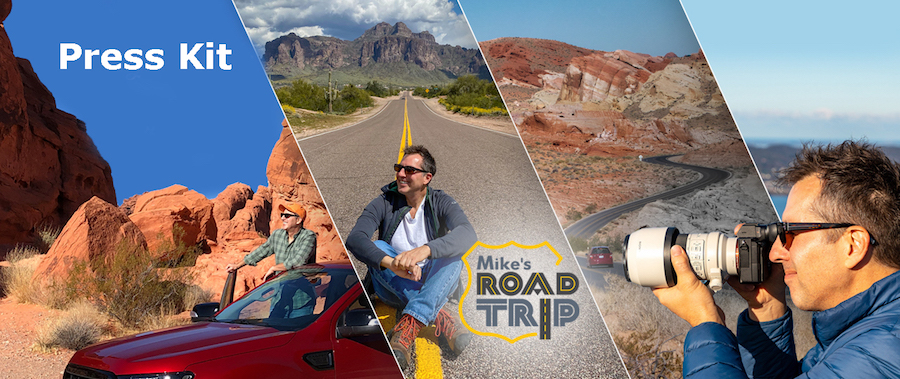 Travel Blogger Press Kit for Mike's Road Trip