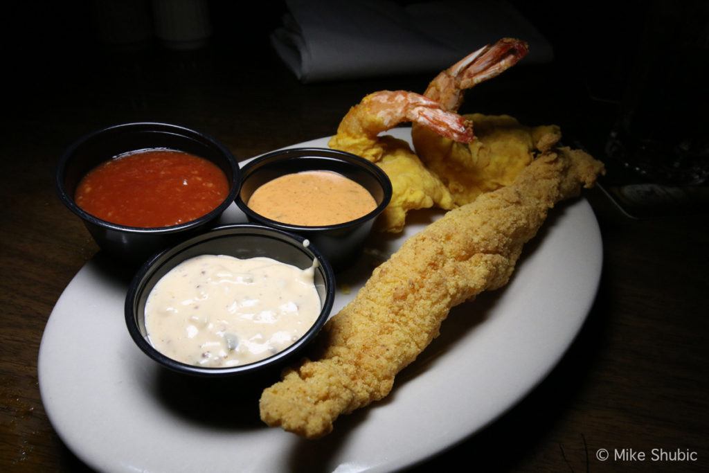 Fried catfish and shrimp at Beechwood in Vicksburg by MikesRoadtrip.com