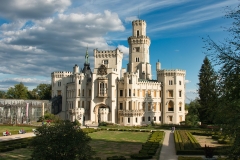 Castle-in-Hluboka-nad-Vltavou-Czech-Republic