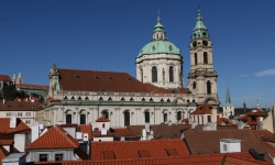 View of Prague from Aria Hotel