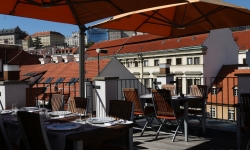 Rooftop terrece at Aria Hotel Prague